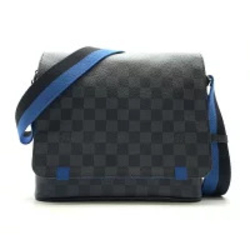 LOUIS VUITTON District NM Shoulder Bag Damier Graphite Black Messenger